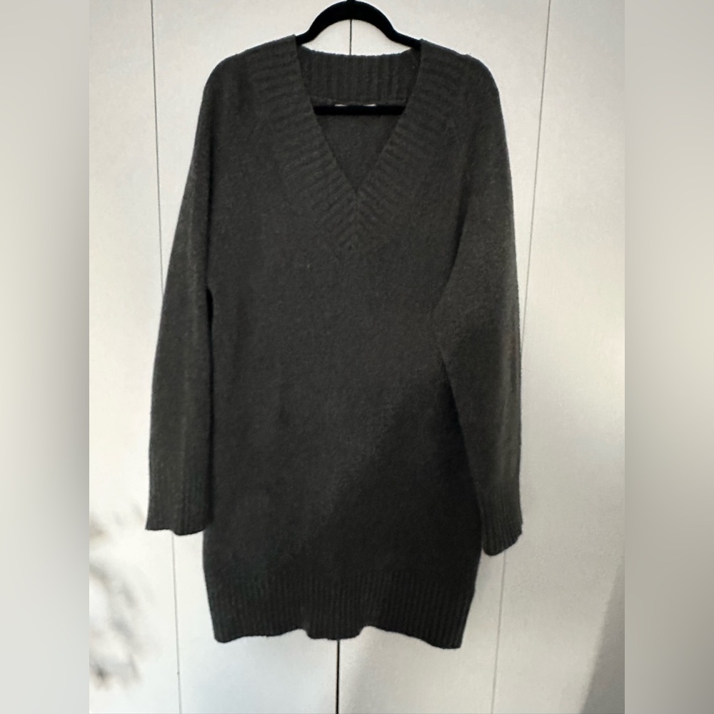 Women’s Abercrombie & Fitch Grey Sweater mini dress xl tall